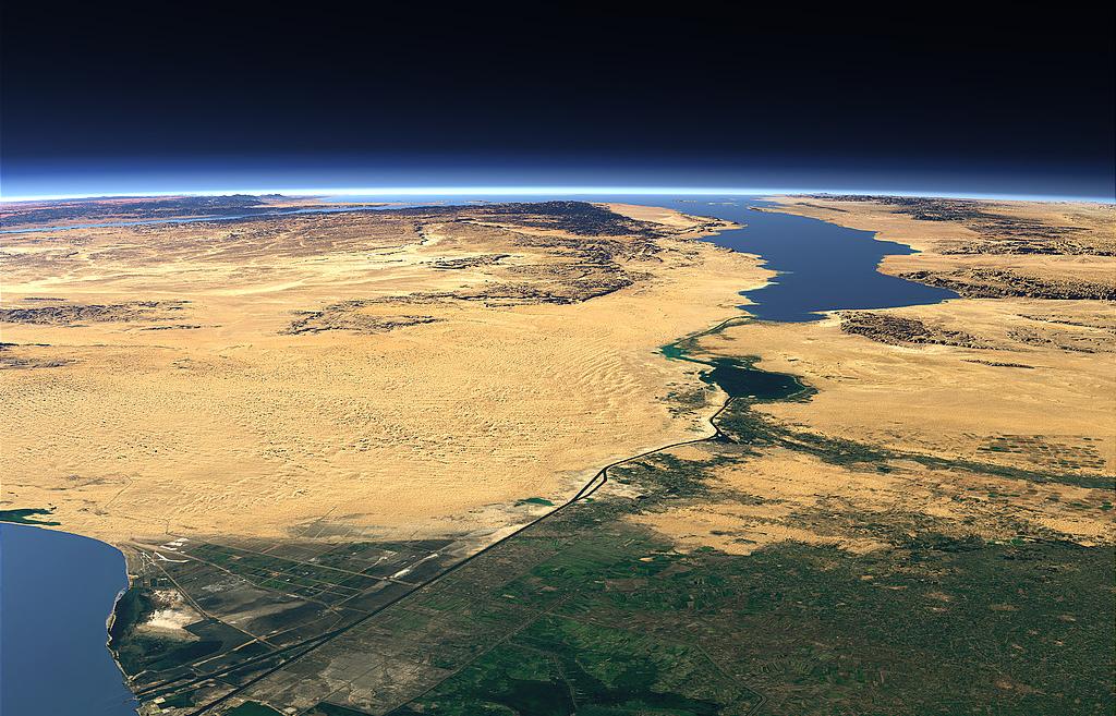 Vista aerea El Sinaí Egipto